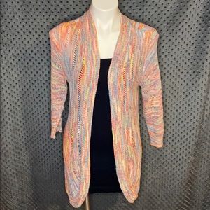 Multicolored 3/4 sleeve, cardigan C&B